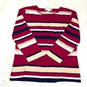 NWOT Causal Corner Striped Knit Top Size XL